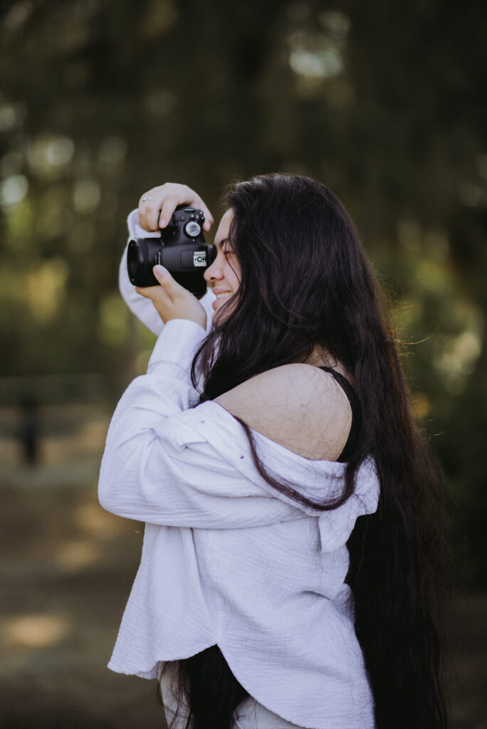 Portrait of Kadi taken during her branding session, celebrating her growth through photography mentorship.
